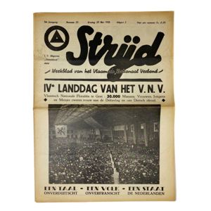 Original WWII Belgian VNV 'Strijd' newspaper