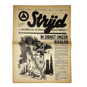 Original WWII Belgian VNV 'Strijd' newspaper