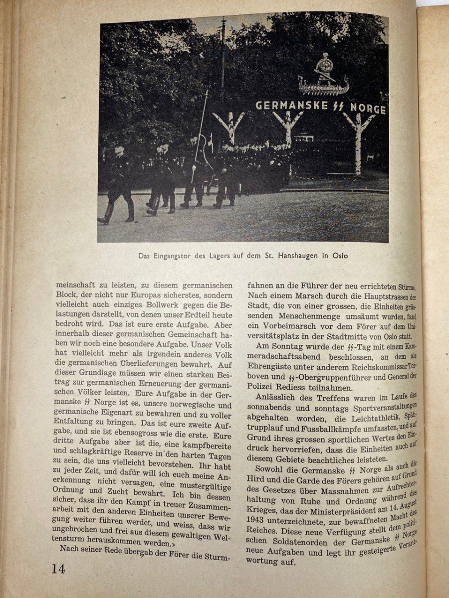 Original WWII Norwegian collaboration magazine – Nordlandir — image 10