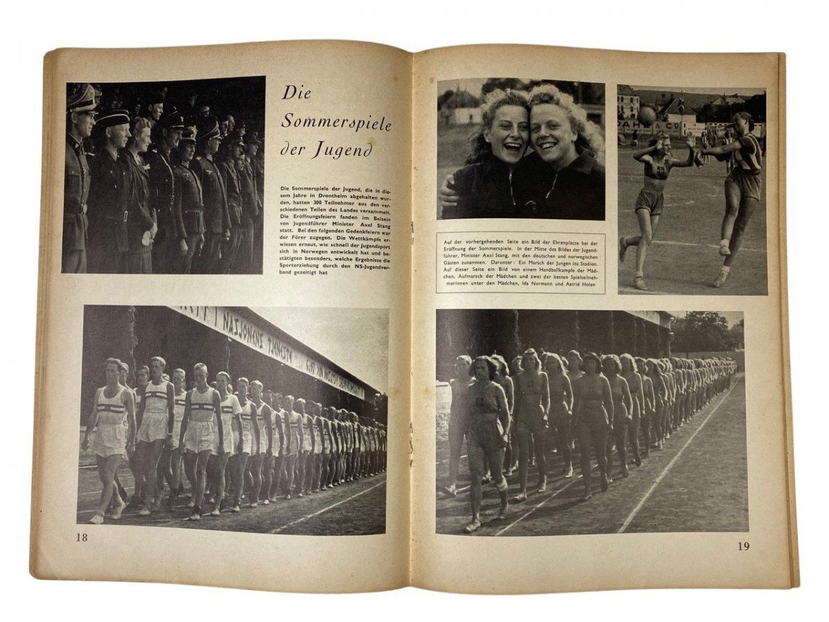 Original WWII Norwegian collaboration magazine – Nordlandir — image 12