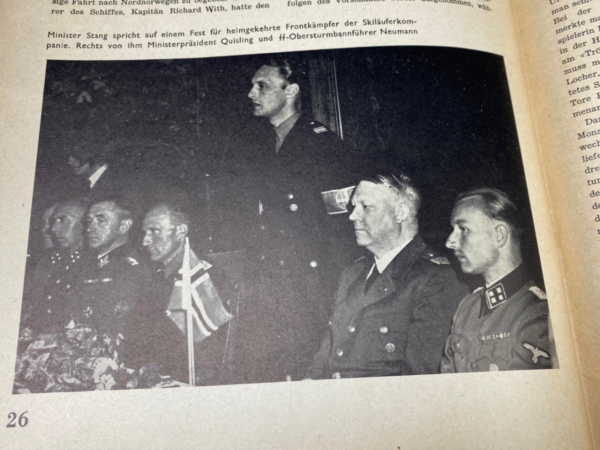 Original WWII Norwegian collaboration magazine – Nordlandir — image 15