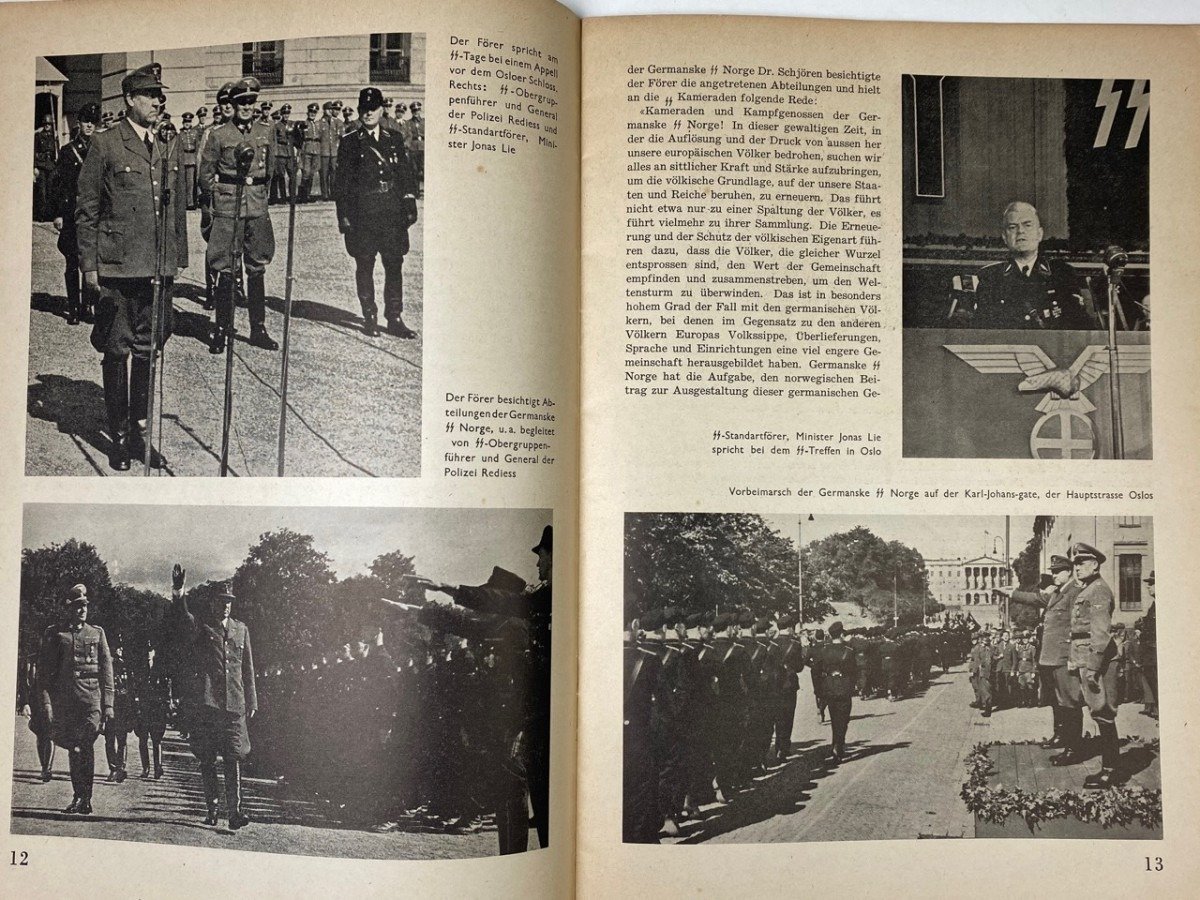 Original WWII Norwegian collaboration magazine – Nordlandir — image 9