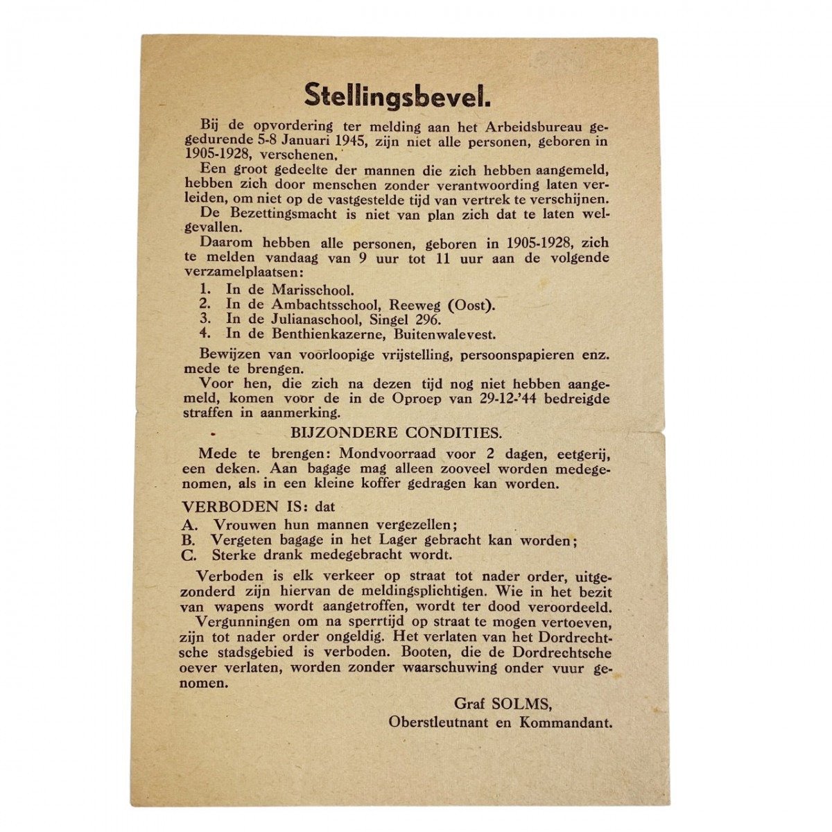 Original WWII Dutch leaflets Dordrecht — image 5