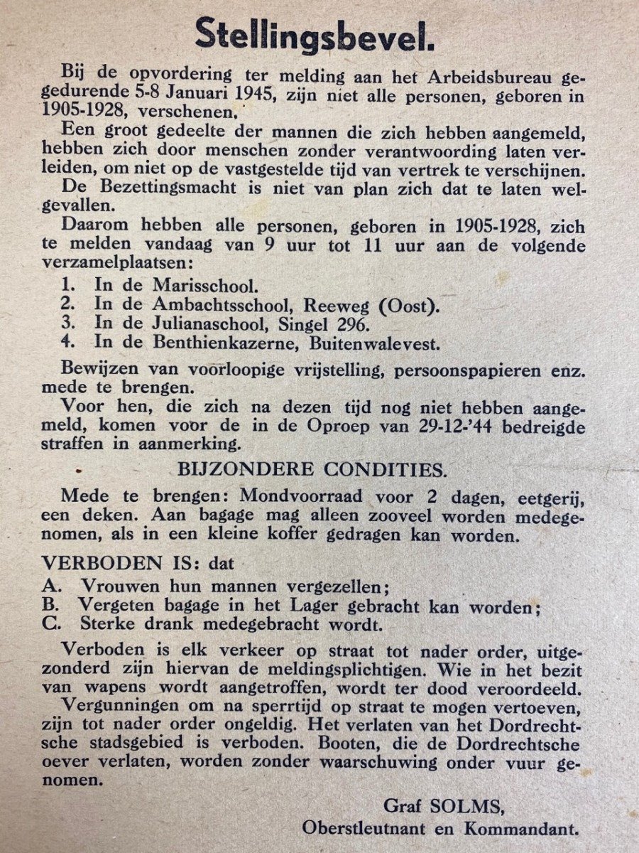 Original WWII Dutch leaflets Dordrecht — image 6