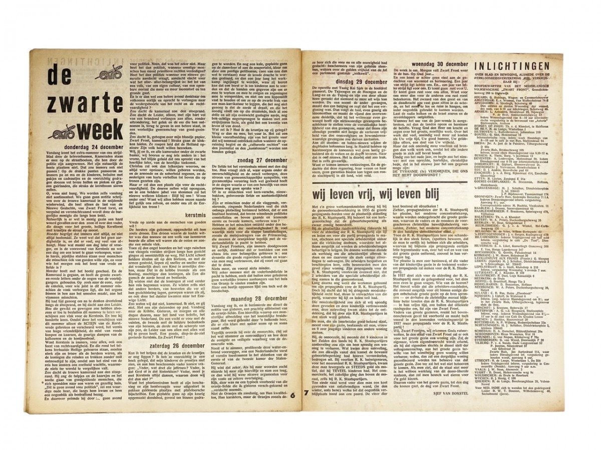Original WWII Dutch collaboration newspaper – Zwart Front — image 5