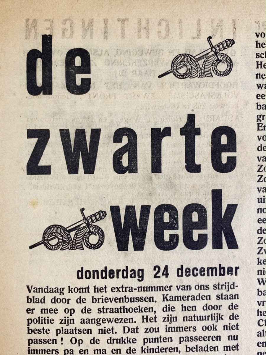 Original WWII Dutch collaboration newspaper – Zwart Front — image 6
