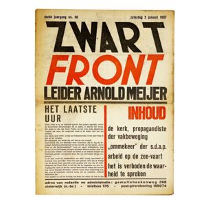 Original WWII Dutch collaboration newspaper – Zwart Front