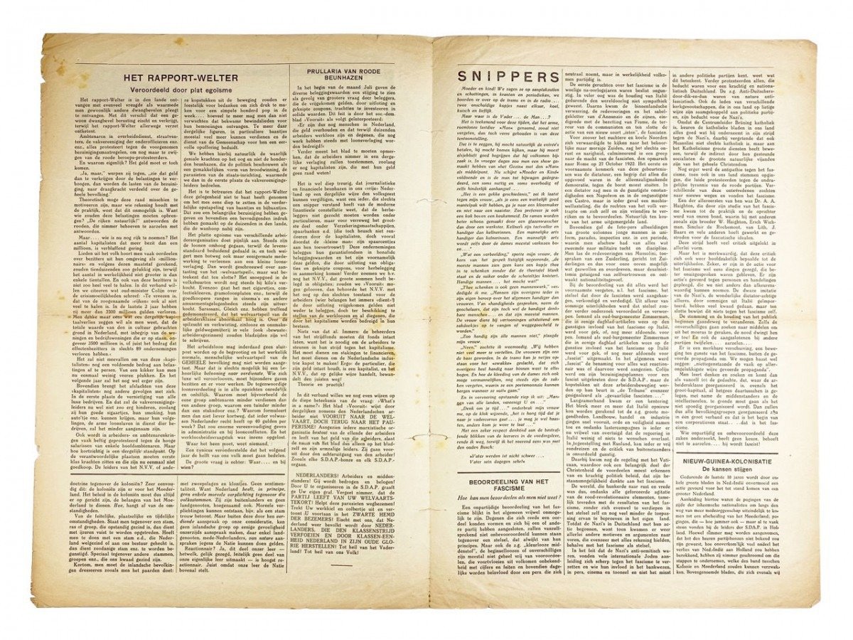 Original WWII Dutch fascists/collaboration newspaper – De Bezem — image 4