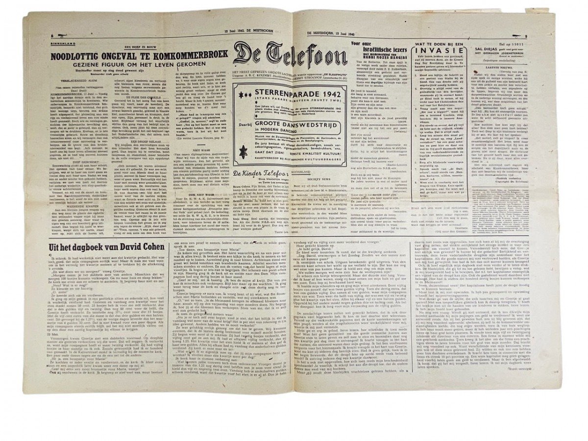 Original WWII Dutch collaboration newspaper – De Misthoorn — image 7