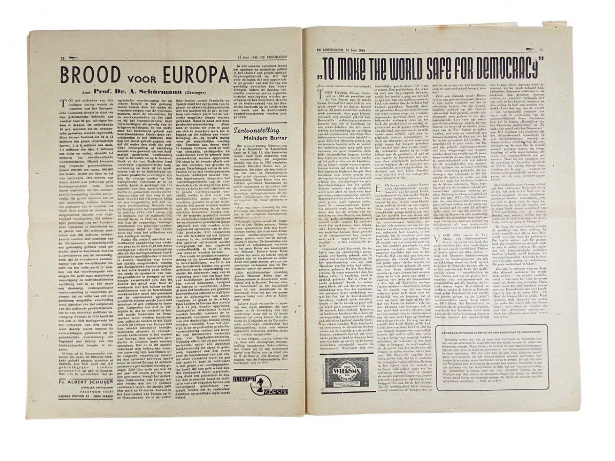 Original WWII Dutch collaboration newspaper – De Misthoorn — image 9