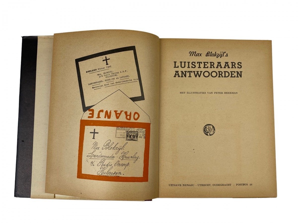 Original WWII Dutch collaboration book – Max Blokzijl's luisteraars antwoorden — image 3