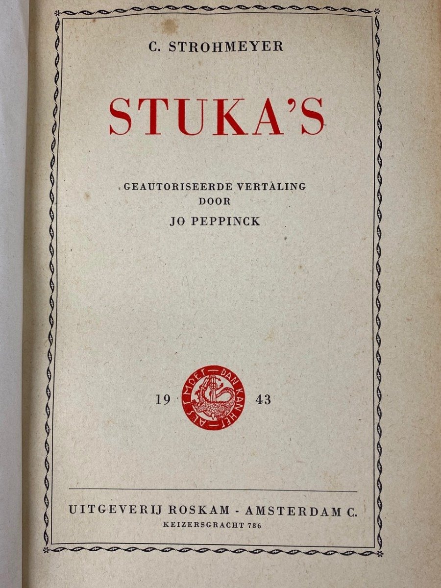Original WWII Dutch collaboration book – Stuka's — image 4