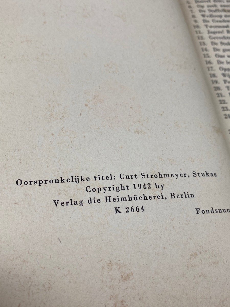 Original WWII Dutch collaboration book – Stuka's — image 6
