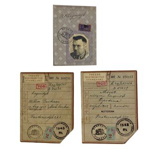 Original WWII Dutch 'Persoonsbewijs' set Rotterdam