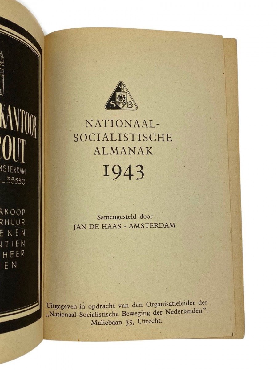 Original WWII Dutch NSB 'Almanak' 1943 — image 3