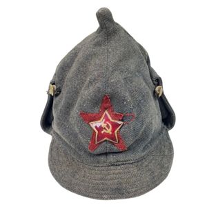 Original WWII Russian M19 NKVD Budenovka
