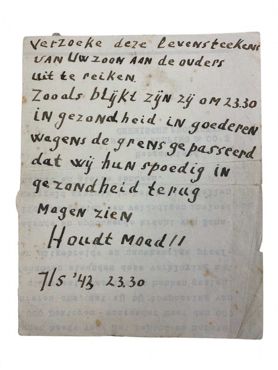 Original WWII Dutch set of Stalag documents — image 2