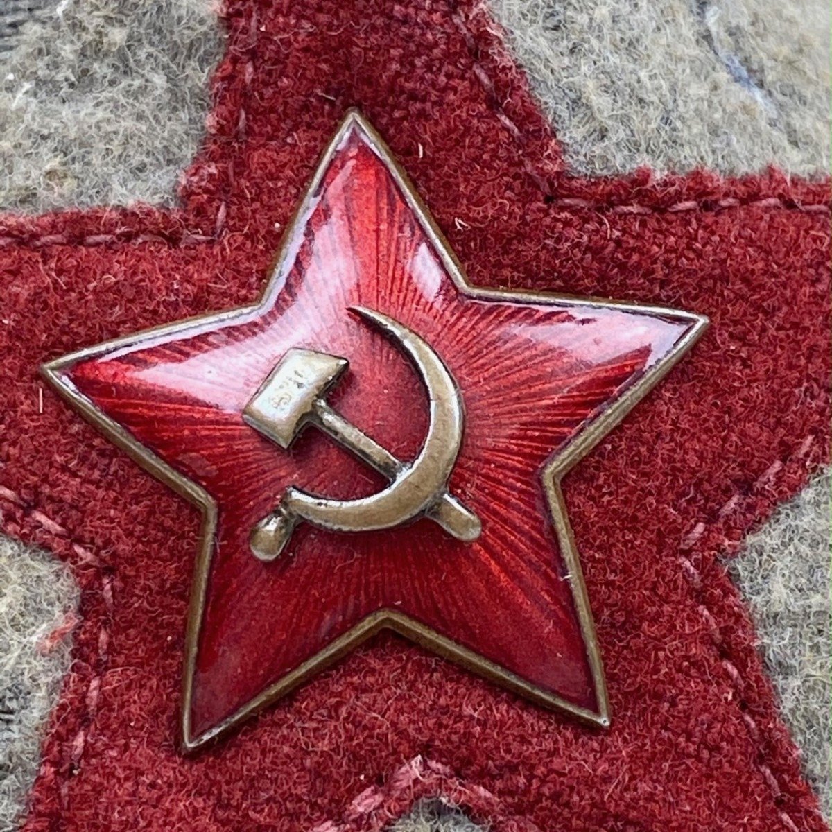 Original WWII Russian M27 NKVD Budenovka — image 4