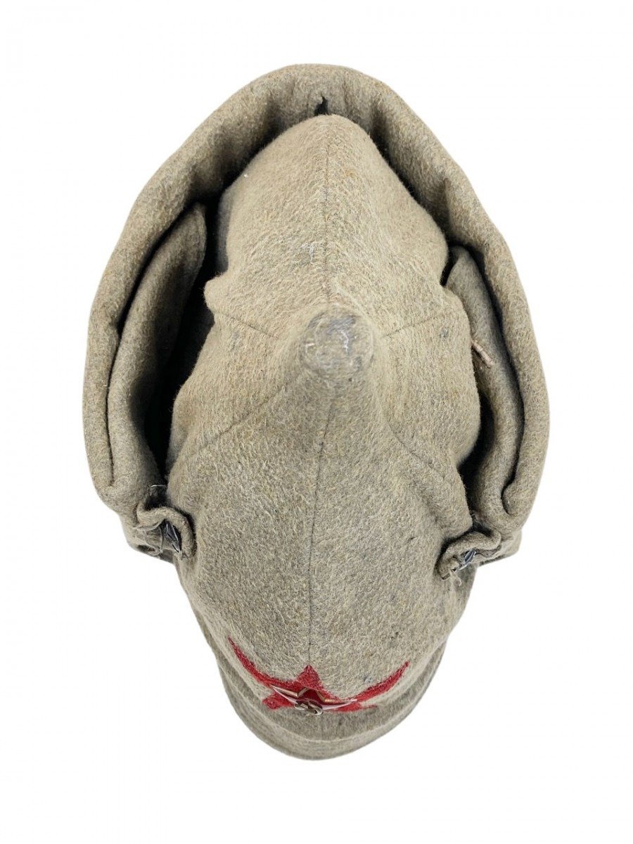 Original WWII Russian M27 NKVD Budenovka — image 9