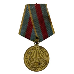Original WWII Russian 'For the Liberation of Warsaw' medal