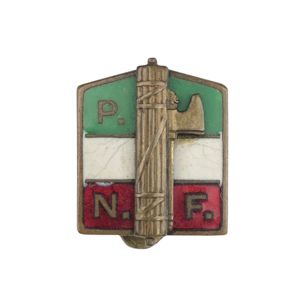 Original WWII Italian P.N.F. member buttonhole pin