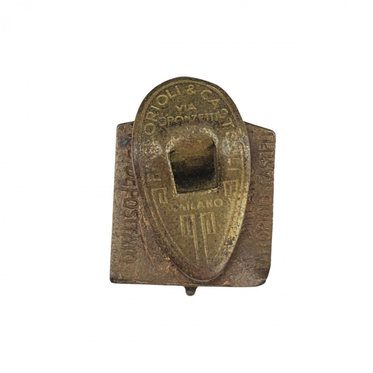 Original WWII Italian P.N.F. member buttonhole pin — image 2