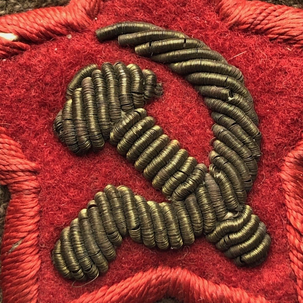 Original WWII Russian 'Commissar' star cutout — image 3