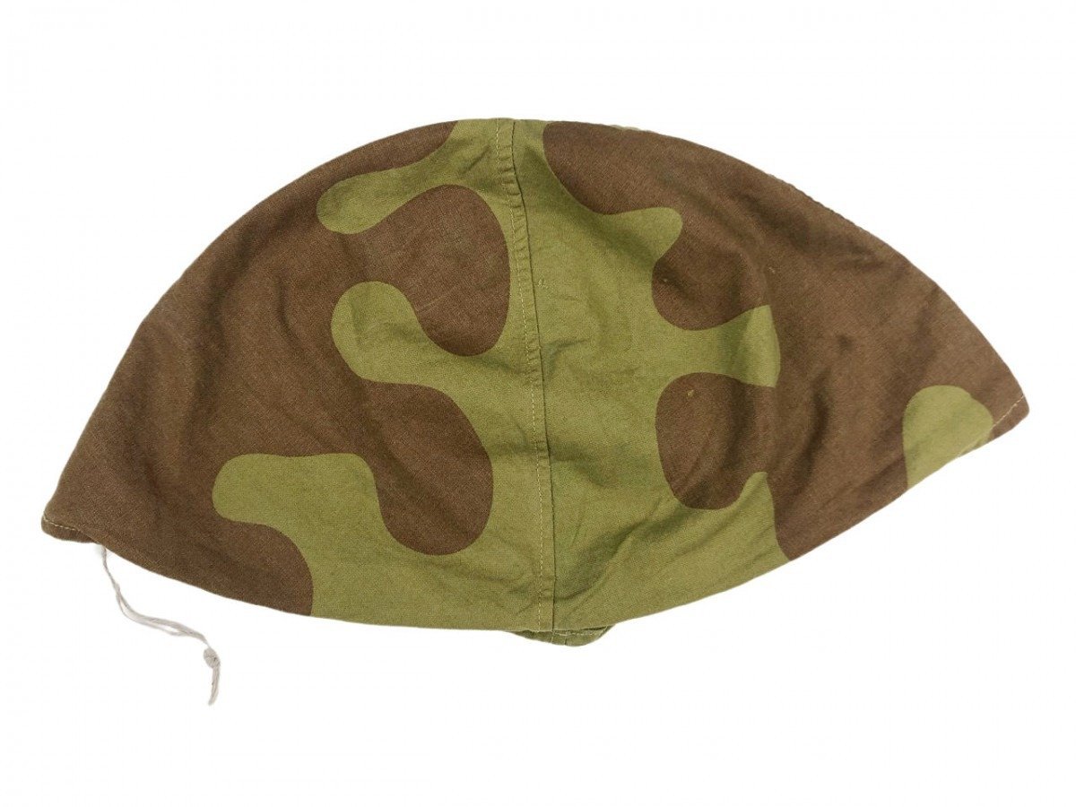 Original WWII Russian Amoeba camouflage helmet cover — image 2