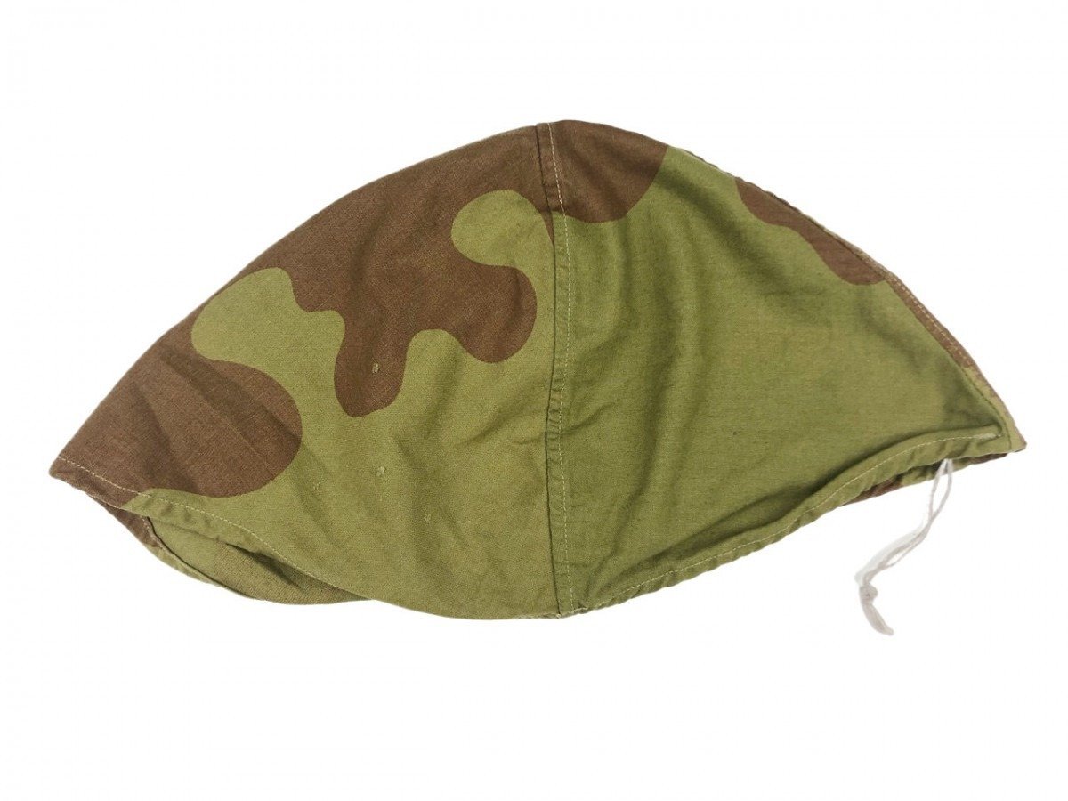 Original WWII Russian Amoeba camouflage helmet cover — image 3