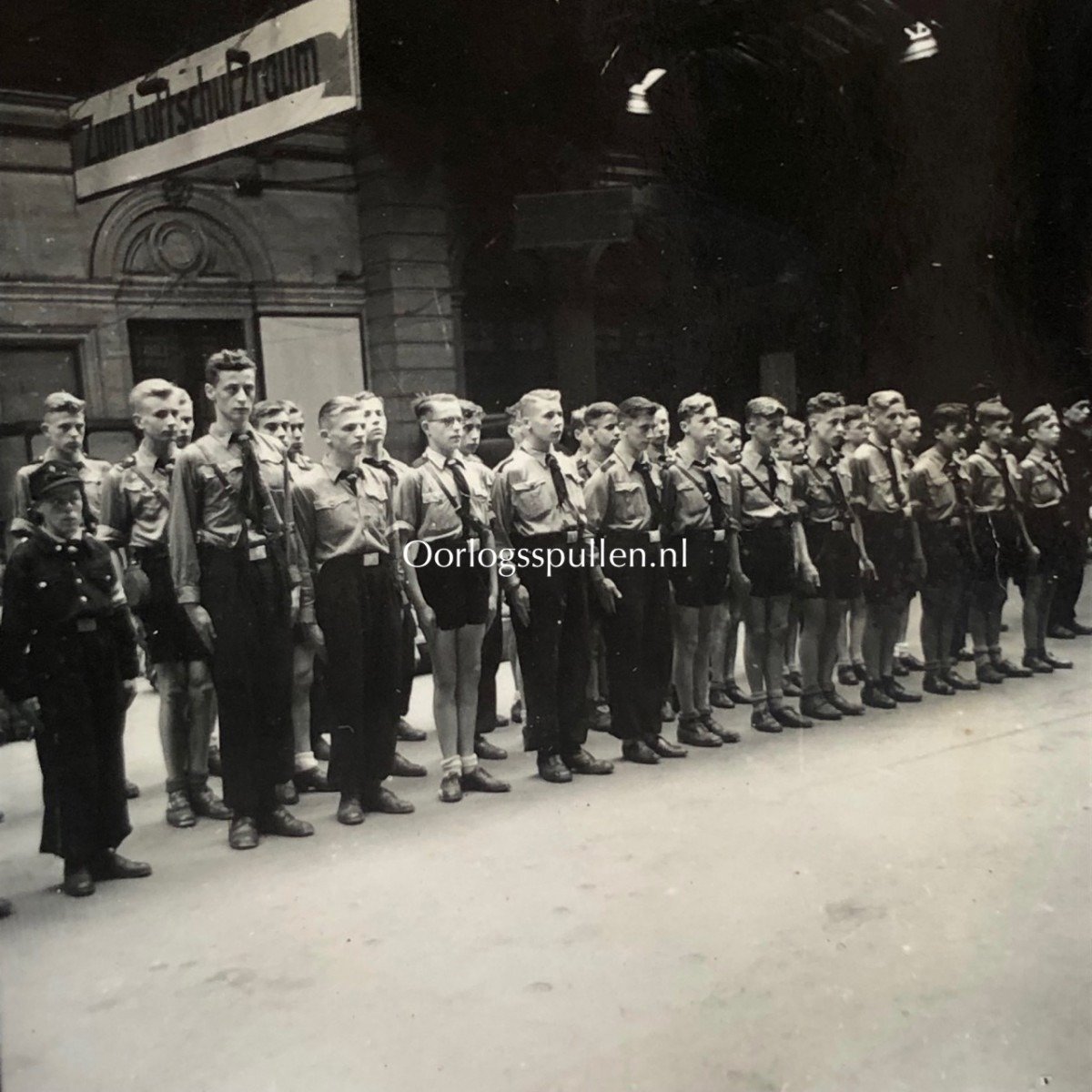 Original WWII Flemish Hitlerjugend photo grouping – Flemish HJ in Brussels — image 11