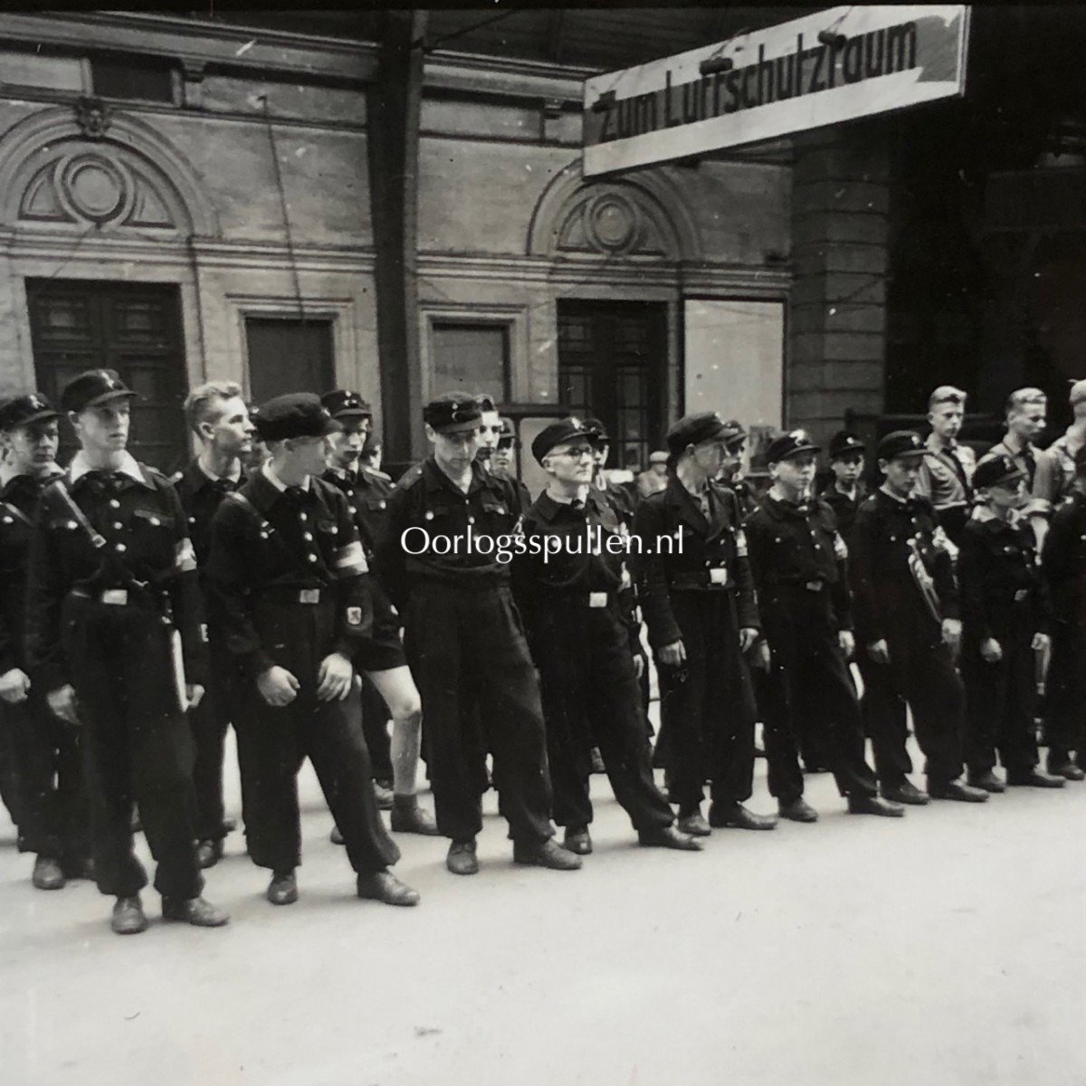Original WWII Flemish Hitlerjugend photo grouping – Flemish HJ in Brussels — image 12