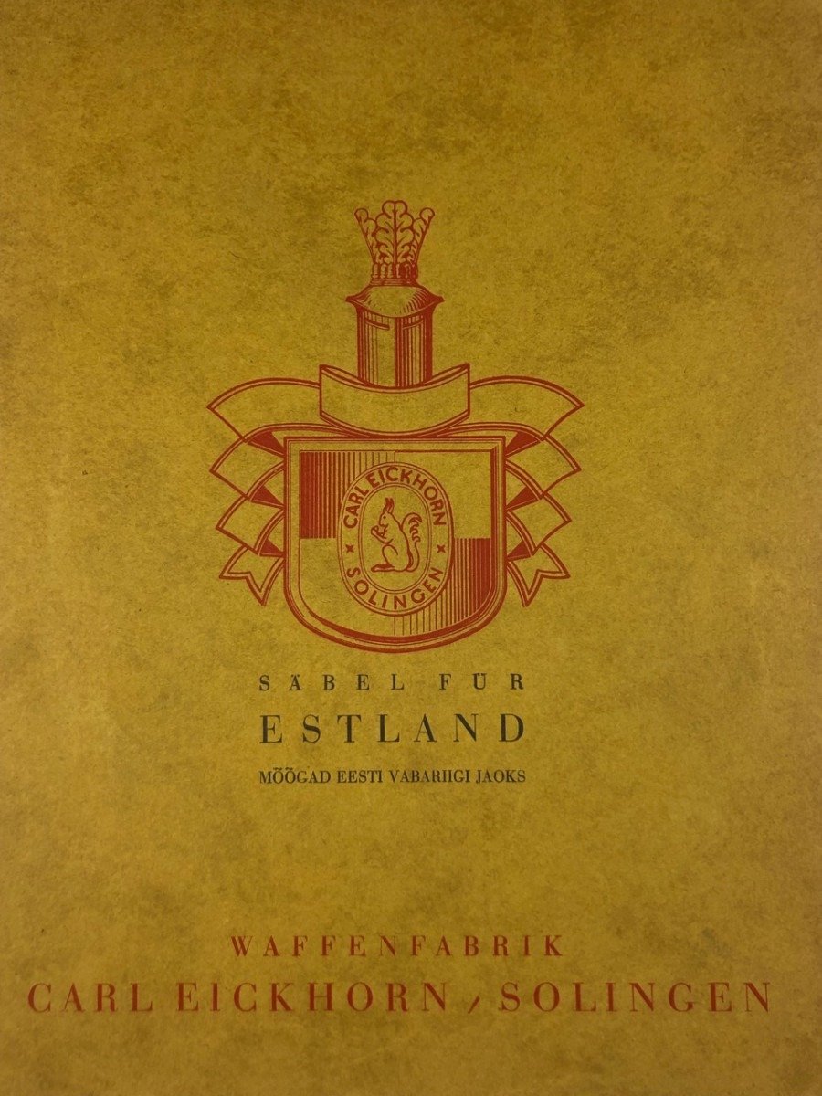 Original 1930s Estonian Carl Eickhorn – Solingen saber advertising booklet — image 2