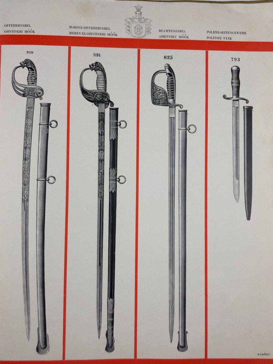 Original 1930s Estonian Carl Eickhorn – Solingen saber advertising booklet — image 6