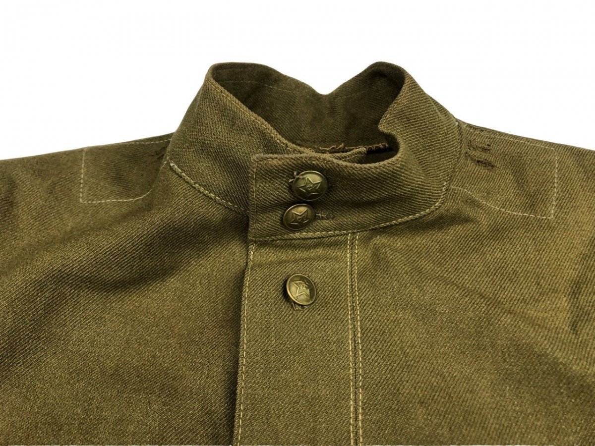 Original WWII Russian M43 Gymnasterka Lend-Lease cloth — image 2
