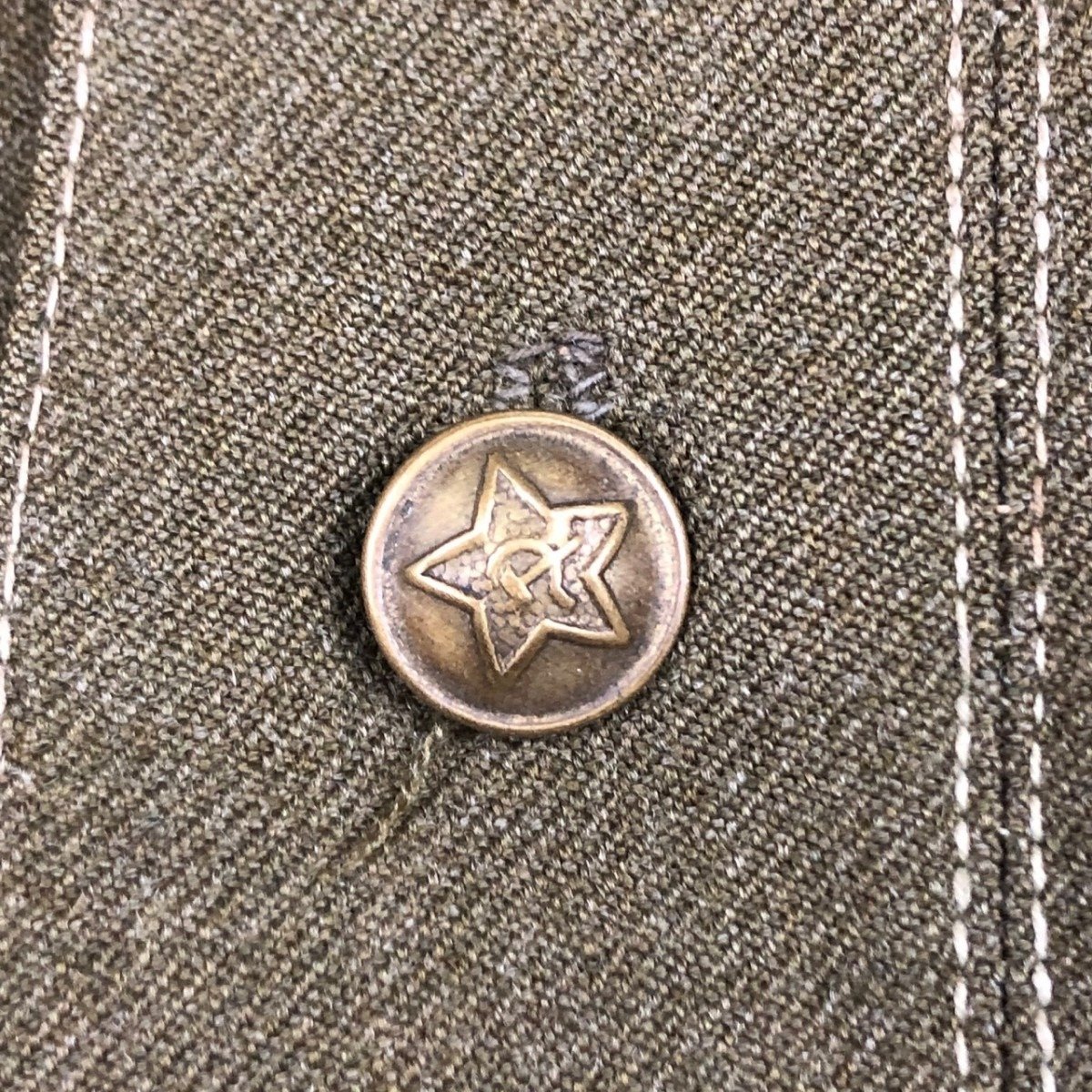 Original WWII Russian M43 Gymnasterka Lend-Lease cloth — image 4