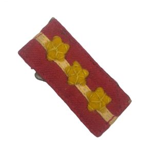 Original WWII Japanese collar tab Sergeant Major