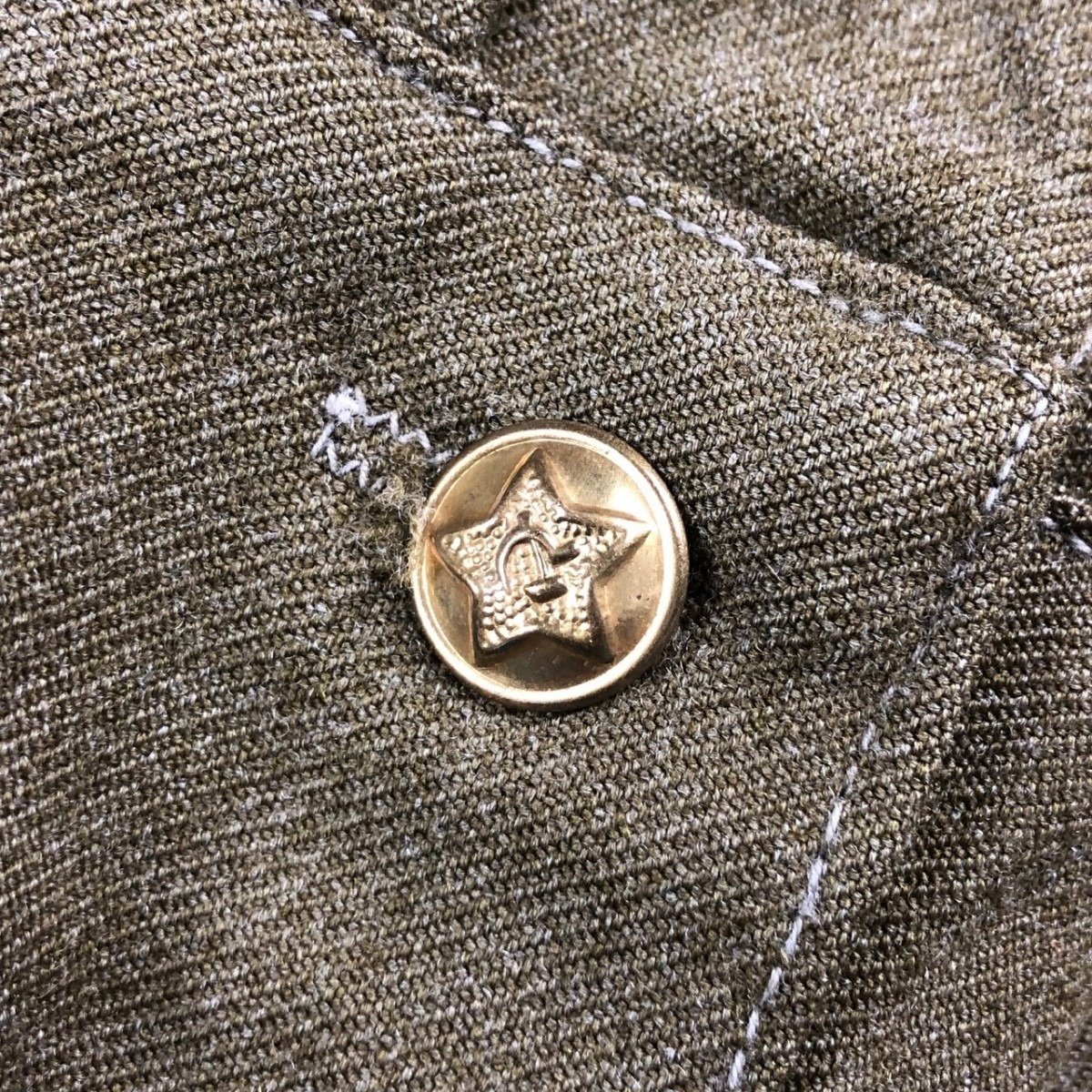 Originele WWII Russische M43 lend lease Gymnasterka met broek en foto van drager — image 10