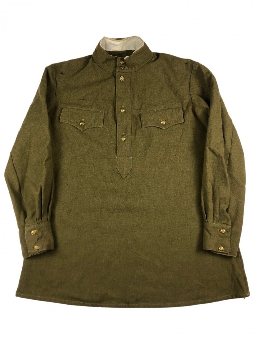 Originele WWII Russische M43 lend lease Gymnasterka met broek en foto van drager — image 2