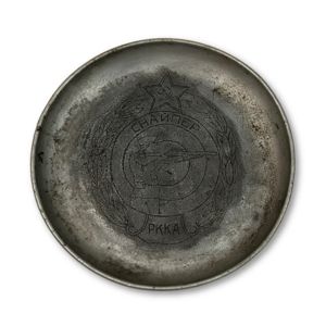 Origineel WWII Russische eetbord met trenchart Sluipschutters eenheid