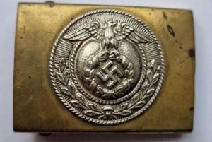 Early smaller size SA or NSDAP Jugend belt buckle.