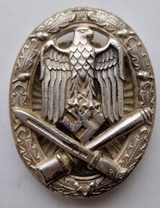 Rare screwback General Assault Badge by Alois Rettenmaier.