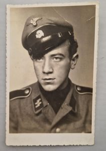 REDUCED ! Photo Postcard of a Waffen SS Mann with …