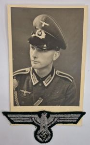 Heer bullion Breast Eagle with accompanying photo.