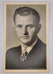 Knights Cross postcard U-boat Kapitänleutnant Bleichrodt.