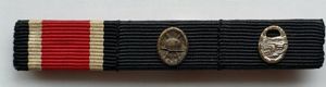 1957 3 place ribbon bar - Panzer.