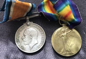 WW1 Royal Navy pair to J53828 F T TAMBLYN ORD …