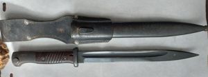 K98 bayonet and frog, matching numbers.