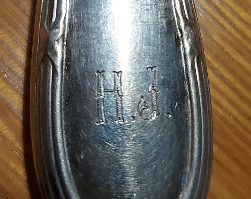 Dinner Knives engraved HJ on handles — image 4