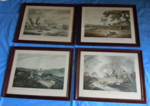 Set of 4 Orme Shooting Prints of Early 19th Century …