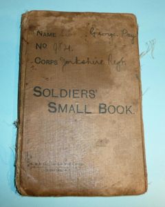British Army Soldiers Small Book (Army Form B50) - Sidney …